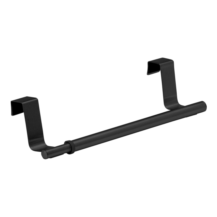 WENKO 53246100 - Porte-serviettes 7x6 cm inox/noir