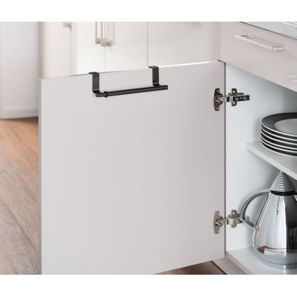 WENKO 53247100 - Porte-serviettes 7x6 cm inox/noir
