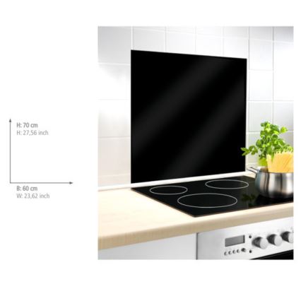 WENKO 53881100 - Paroi BLACK 60x70 cm noire
