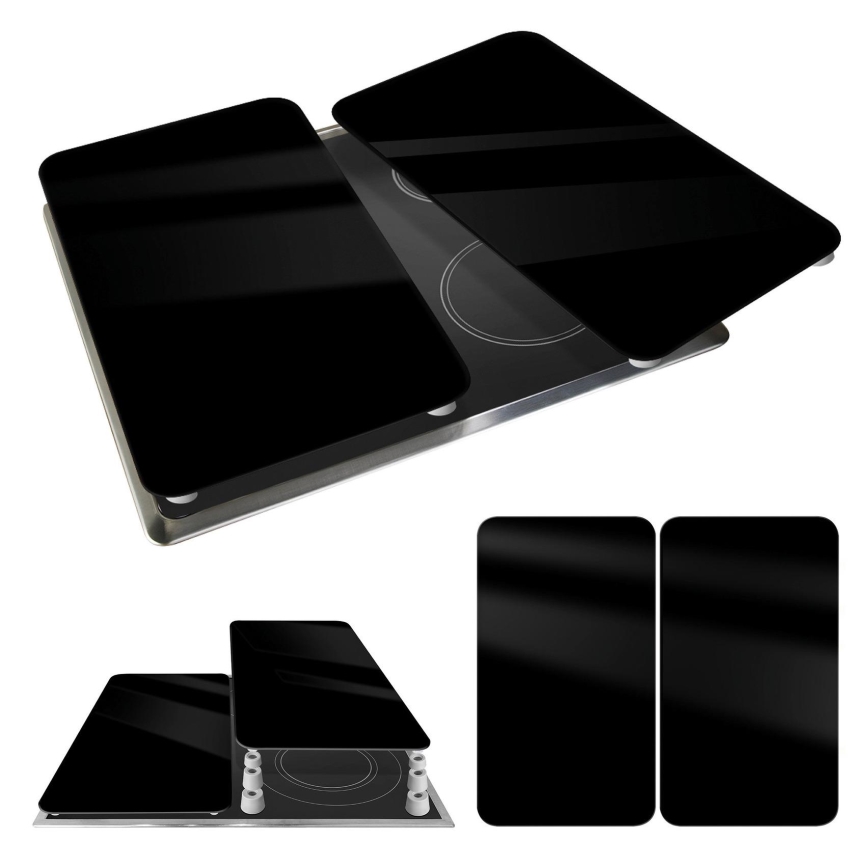 WENKO 53898100 - Plaque de protection 52x30 cm noir/gris/transparent