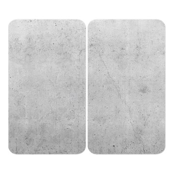 WENKO 53906100 - Couvercle pour plaque de cuisson 30 x 52 cm gris/transparent