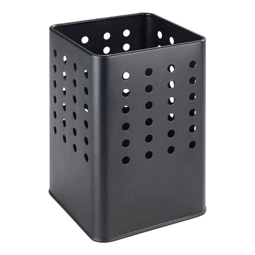 WENKO 54017100 - Porte-couverts SILIO 11,5 x 16,5 cm, noir