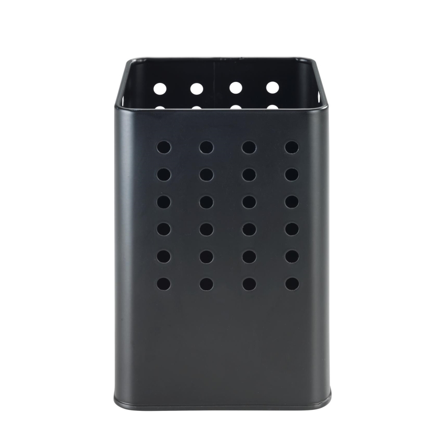 WENKO 54017100 - Porte-couverts SILIO 11,5 x 16,5 cm, noir