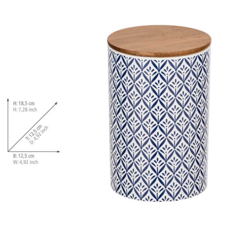 WENKO 54096100 - Boîte LORCA 12,5 x 18,5 cm multicolore/marron/gris