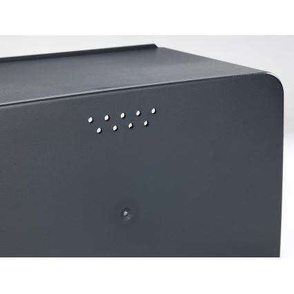 WENKO 54098100 - Boîte à pain KUBO 35 x 26,5 cm noir/marron