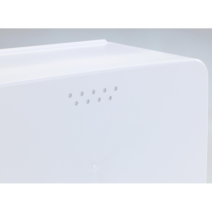 WENKO 54099100 - Boîte à pain KUBO 35x26,5 cm blanche/marron