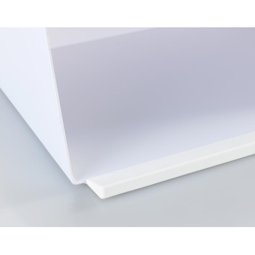 WENKO 54099100 - Boîte à pain KUBO 35x26,5 cm blanche/marron