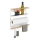 WENKO 54113100 - Organiseur MAGNA 33x34 cm blanc/marron/noir