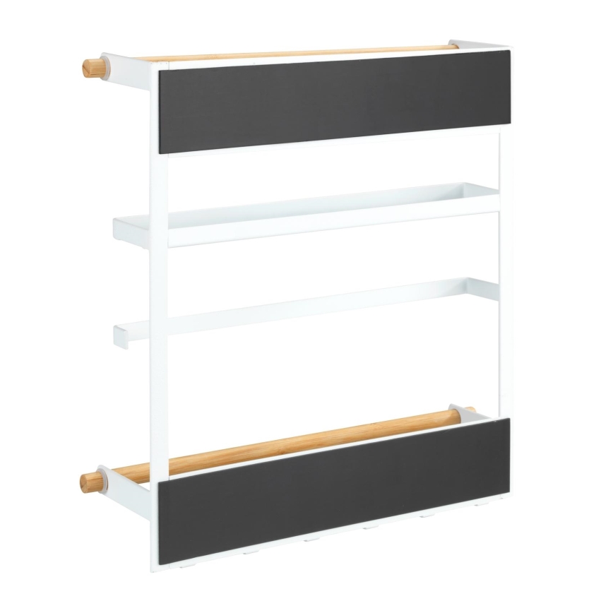 WENKO 54113100 - Organiseur MAGNA 33x34 cm blanc/marron/noir