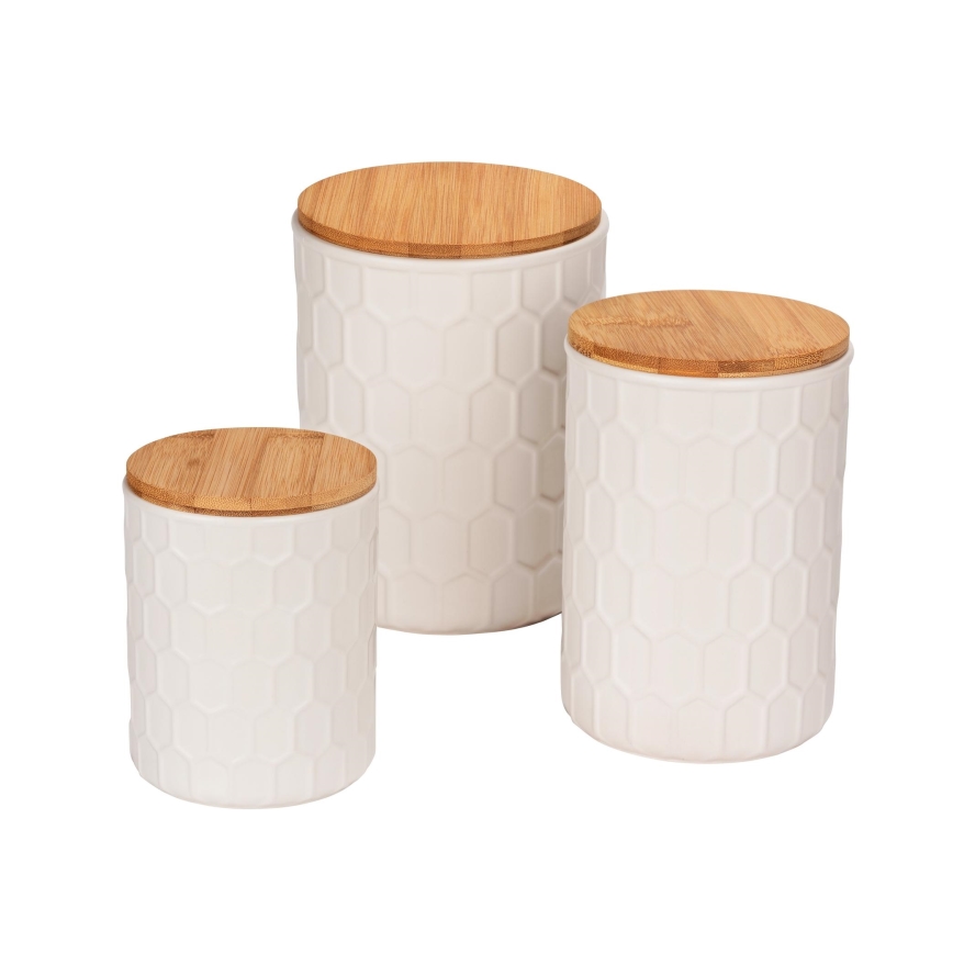 WENKO 54222100 - Boîte MAYA 13x17 cm blanche/marron