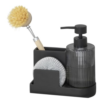 WENKO 54654100 - Organisateur PINA 16x17 cm noir
