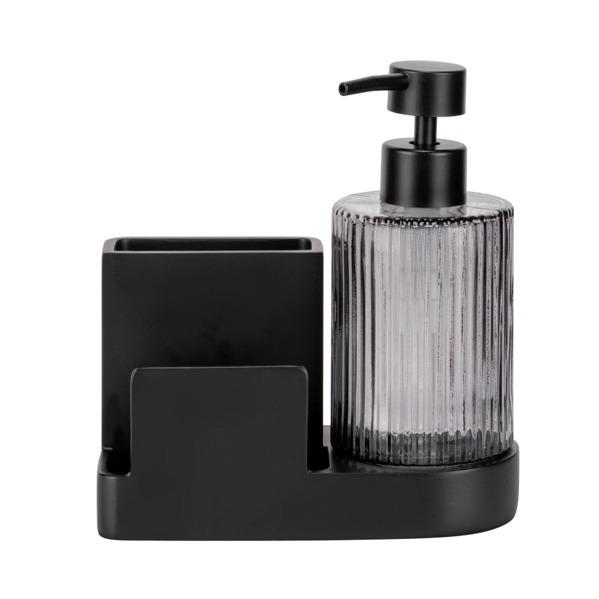 WENKO 54654100 - Organisateur PINA 16x17 cm noir