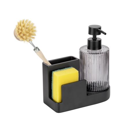 WENKO 54654100 - Organisateur PINA 16x17 cm noir