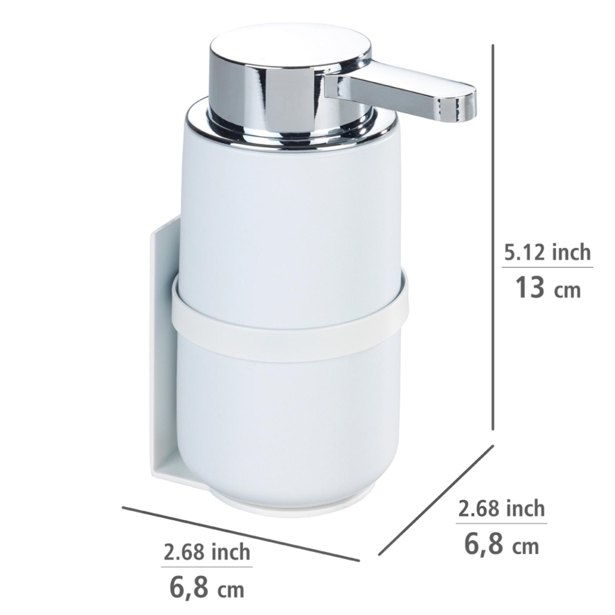WENKO 54655100 - Distributeur de savon WOYA 250 ml blanc/chrome brillant