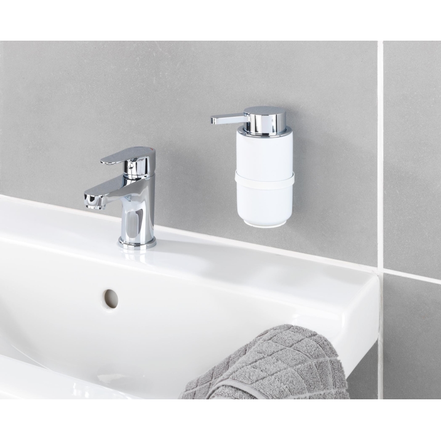 WENKO 54655100 - Distributeur de savon WOYA 250 ml blanc/chrome brillant