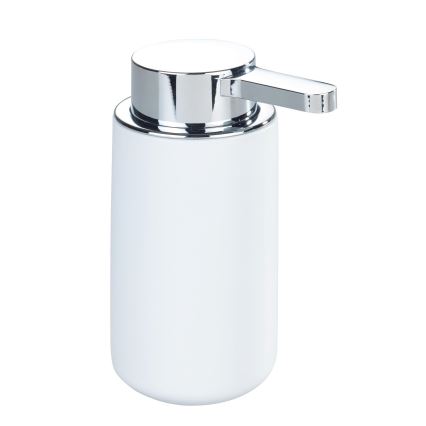WENKO 54655100 - Distributeur de savon WOYA 250 ml blanc/chrome brillant