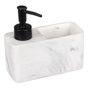 WENKO 54668100 - Distributeur de savon RESA 14,5x14,3 cm blanc/noir