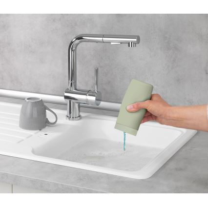 WENKO 54674100 - Distributeur EASY SQUEEZ-E 6x14 cm vert