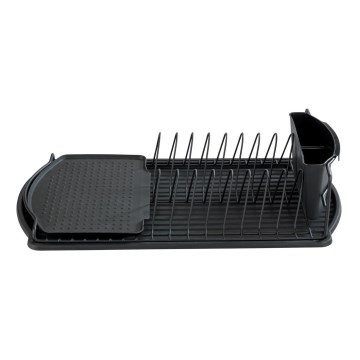 WENKO 54767100 - Égouttoir BASIC 47,5x26,5 cm noir