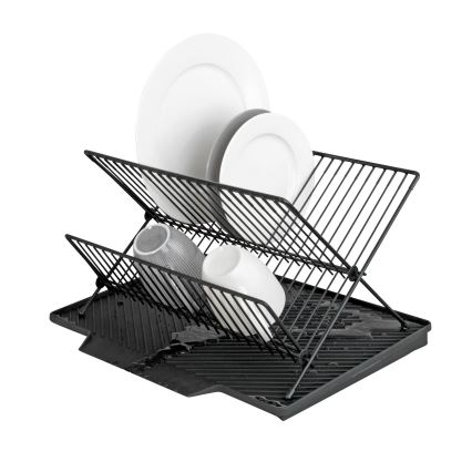 WENKO 54771100 - Égouttoir à vaisselle NELIA 34x40 cm noir