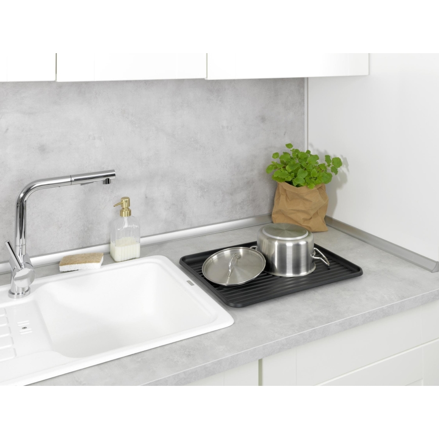 WENKO 54798100 - Égouttoir à vaisselle AMY 42,5x31,5 cm noir