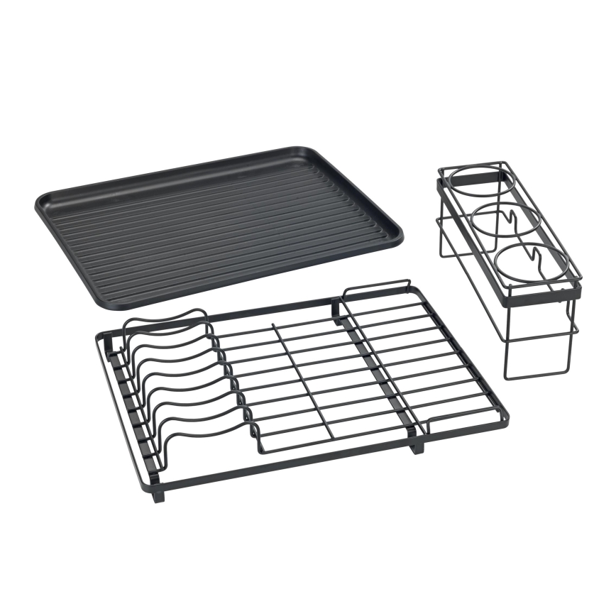 WENKO 54798100 - Égouttoir à vaisselle AMY 42,5x31,5 cm noir