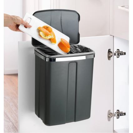 WENKO 54903100 - Panier à fixer sur la porte 26x36,5 cm gris/argenté