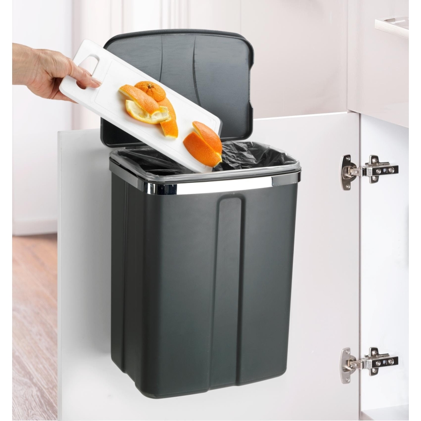 WENKO 54903100 - Panier à fixer sur la porte 26x36,5 cm gris/argenté
