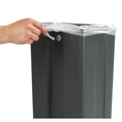 WENKO 54903100 - Panier à fixer sur la porte 26x36,5 cm gris/argenté