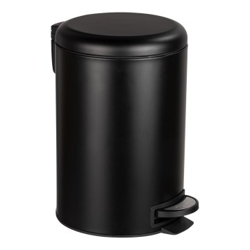 WENKO 54913100 - Poubelle LEMAN 25x38 cm noire