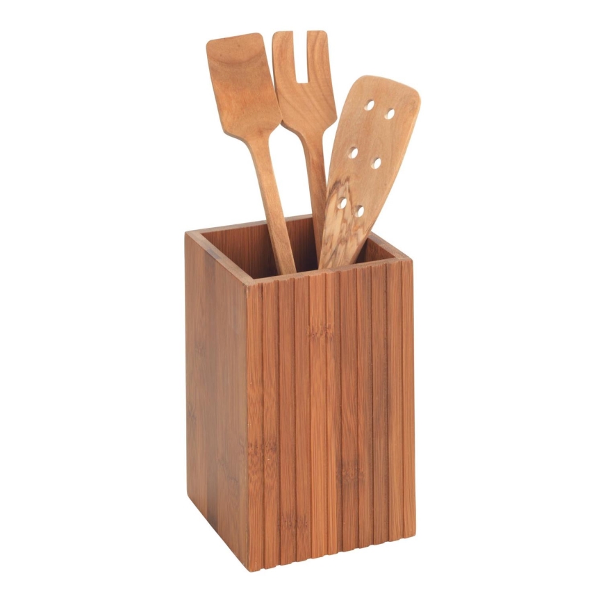 WENKO 54941100 - Ensemble de 3 ustensiles de cuisine, 11x18 cm, marron