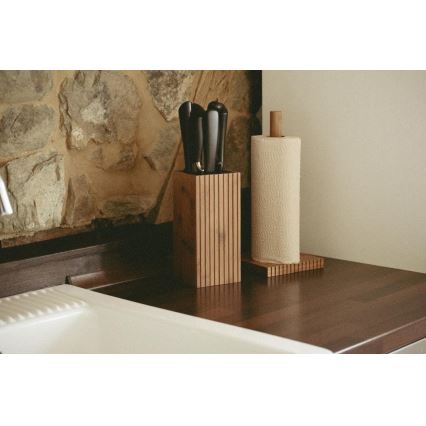 WENKO 54946100 - Porte-rouleaux MERA 15x33 cm marron