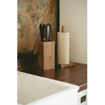 WENKO 54946100 - Porte-rouleaux MERA 15x33 cm marron