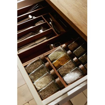 WENKO 54950100 - Organisateur d'épices ANNI 38x20 cm marron
