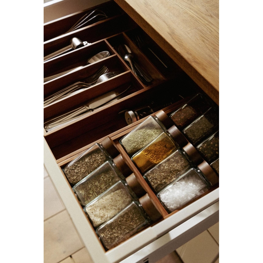 WENKO 54950100 - Organisateur d'épices ANNI 38x20 cm marron