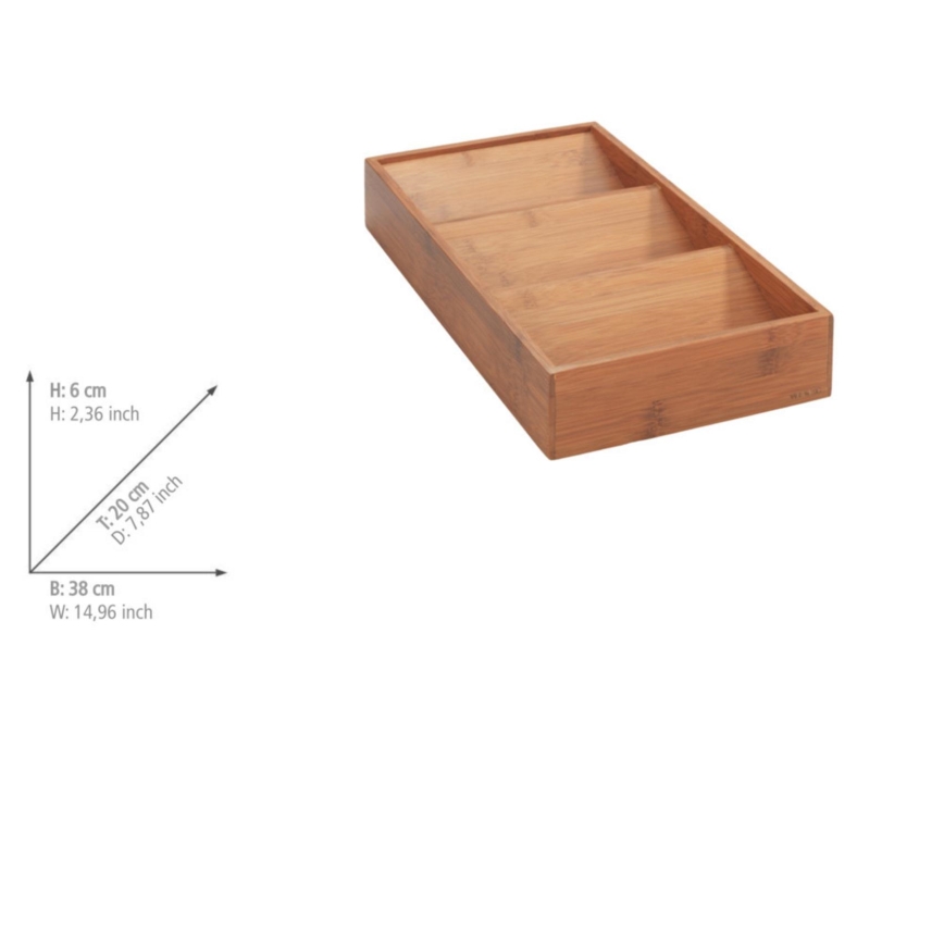WENKO 54950100 - Organisateur d'épices ANNI 38x20 cm marron