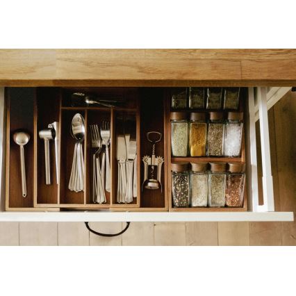 WENKO 54950100 - Organisateur d'épices ANNI 38x20 cm marron