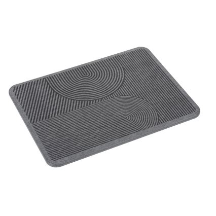 WENKO 54955100 - Tapis d'égouttage DAMON 40x30 cm en diatomite, gris