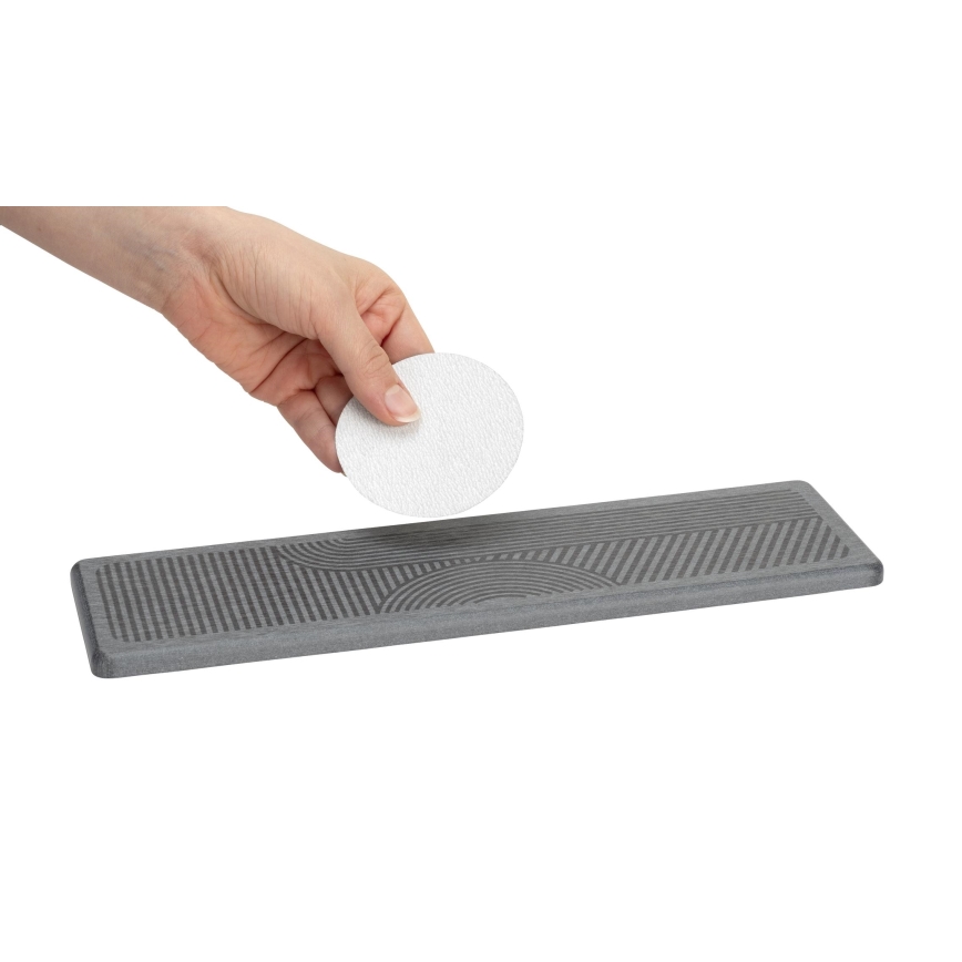 WENKO 54957100 - Bac d'égouttement DAMON 30x8 cm gris