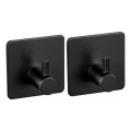 WENKO 55009100-Crochet BLACK OUTDOOR KITCHEN 4,5x4,5 cm inox/noir