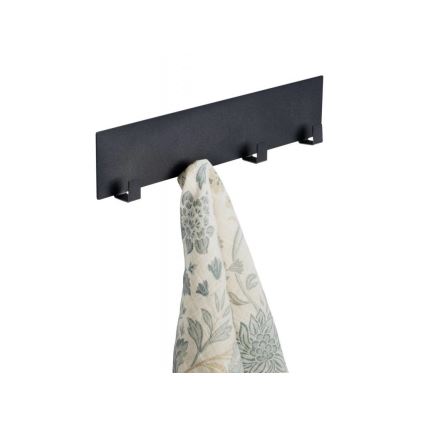 WENKO 55014100-Crochet pour cuisine d'extérieur 30x6,5 cm noir