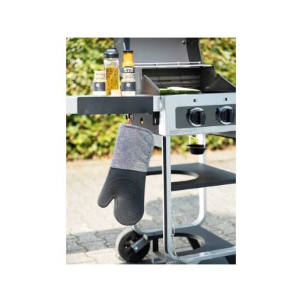 WENKO 55014100-Crochet pour cuisine d'extérieur 30x6,5 cm noir