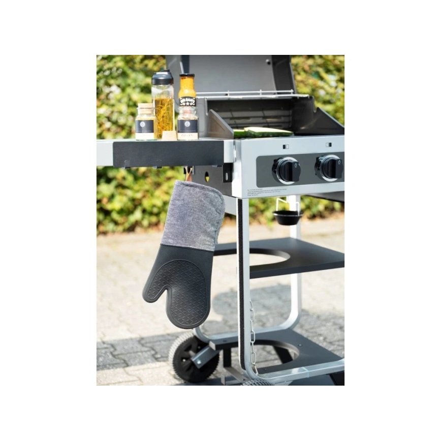 WENKO 55014100-Crochet pour cuisine d'extérieur 30x6,5 cm noir