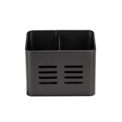 WENKO 55024100-Panier à couverts BLACK OUTDOOR KITCHEN 16x13,5 cm noir