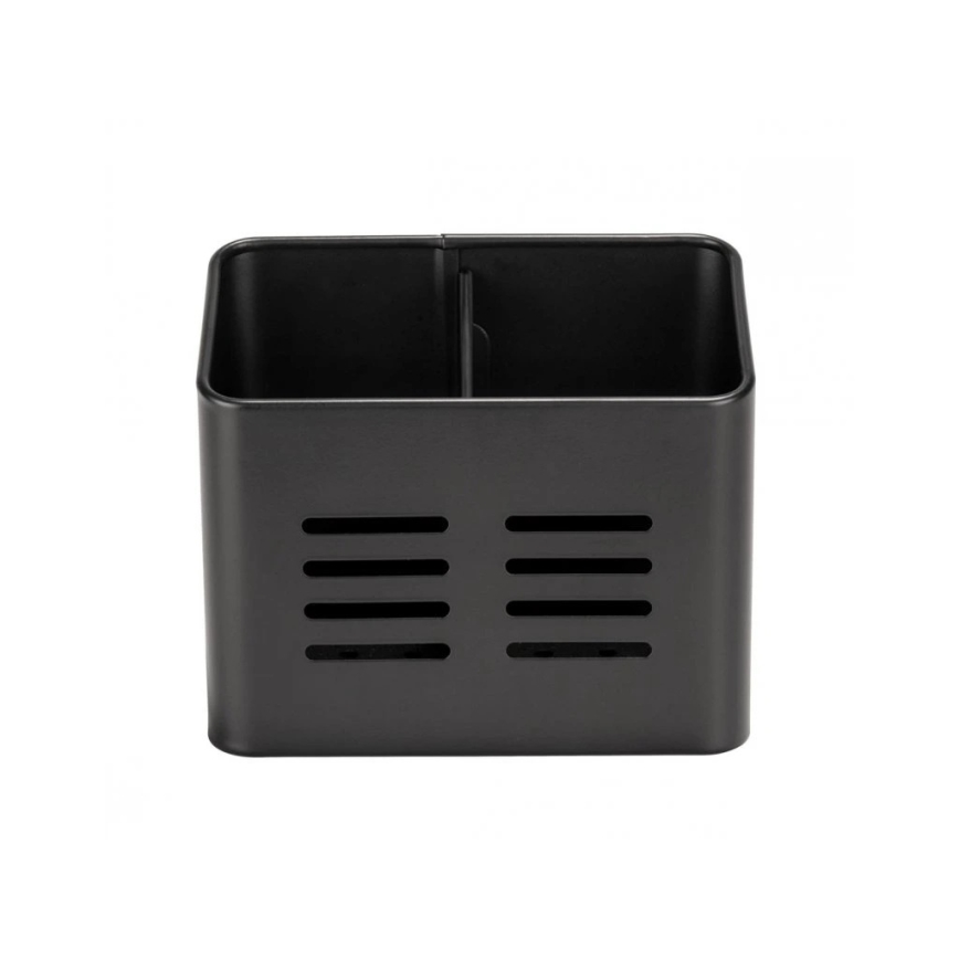 WENKO 55024100-Panier à couverts BLACK OUTDOOR KITCHEN 16x13,5 cm noir