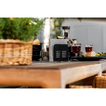 WENKO 55025100-Porte-serviettes BLACK OUTDOOR KITCHEN 15x12,5 cm noir