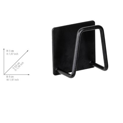 WENKO 55071100 - Support BLACK OUTDOOR KITCHEN 5x5 cm acier inoxydable/noir