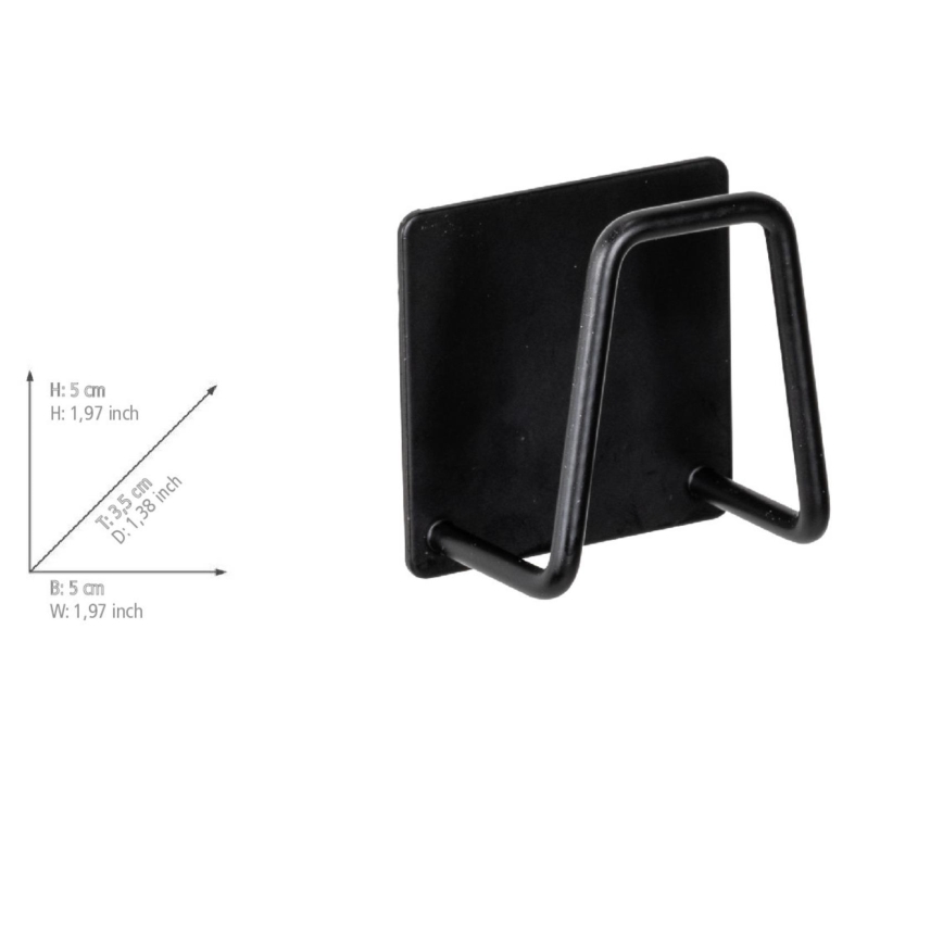 WENKO 55071100 - Support BLACK OUTDOOR KITCHEN 5x5 cm acier inoxydable/noir