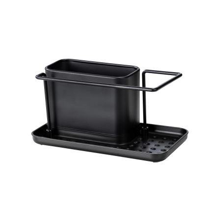 WENKO 55078100 - Organisateur BLACK OUTDOOR KITCHEN 21x12 cm inox/noir