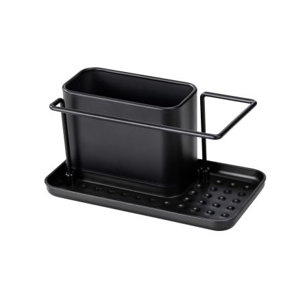 WENKO 55078100 - Organisateur BLACK OUTDOOR KITCHEN 21x12 cm inox/noir